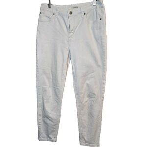 Jones New York BOHO ANKLE Women's‎ White Stretch Jeans Sz 10